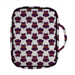 Halloween Owl Pattern Print Front Pocket Bible Bag