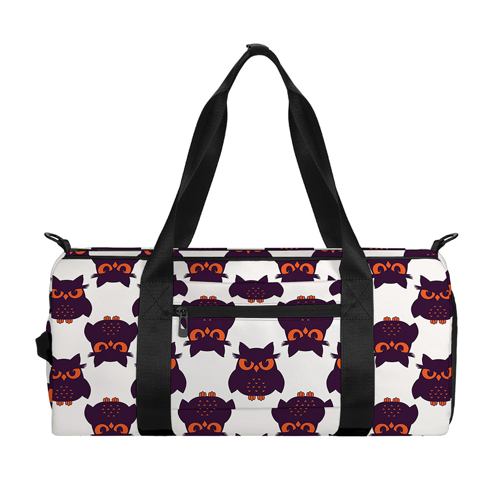 Halloween Owl Pattern Print Gym Bag