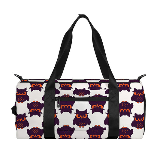 Halloween Owl Pattern Print Gym Bag