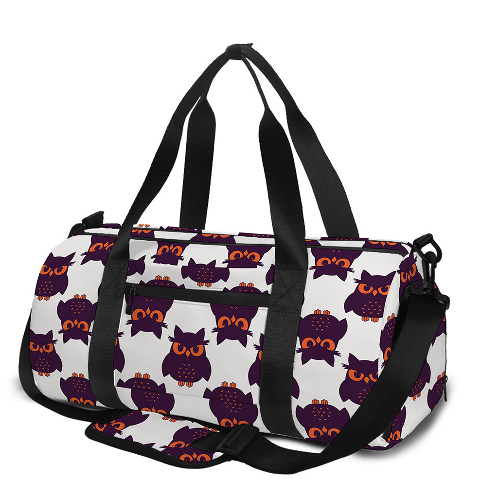 Halloween Owl Pattern Print Gym Bag