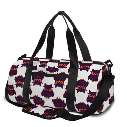 Halloween Owl Pattern Print Gym Bag