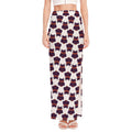 Halloween Owl Pattern Print High Slit Maxi Skirt
