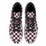 Halloween Owl Pattern Print High Top Leather Sneakers
