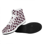 Halloween Owl Pattern Print High Top Leather Sneakers