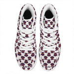 Halloween Owl Pattern Print High Top Leather Sneakers