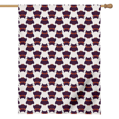 Halloween Owl Pattern Print House Flag