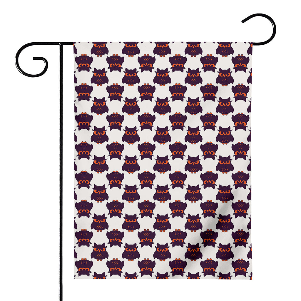 Halloween Owl Pattern Print House Flag