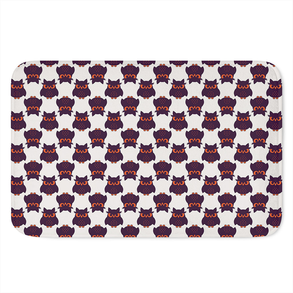 Halloween Owl Pattern Print Indoor Door Mat