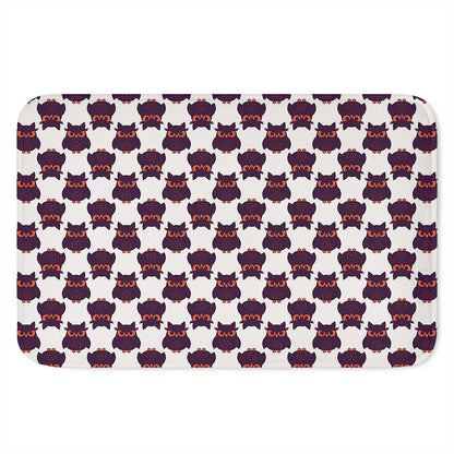 Halloween Owl Pattern Print Indoor Door Mat