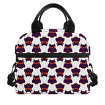 Halloween Owl Pattern Print Insulated Lunch Bag
