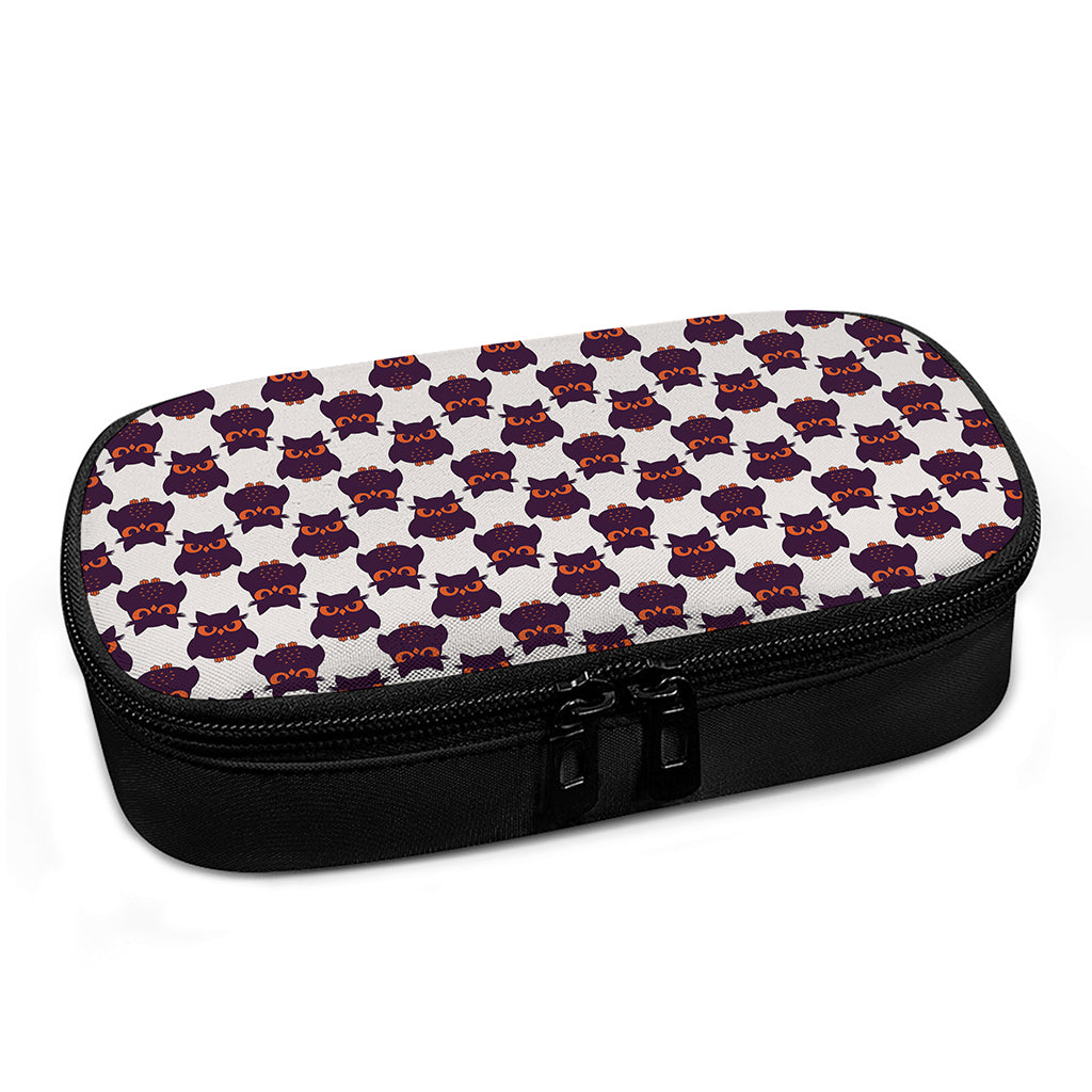 Halloween Owl Pattern Print Insulin Cooler Travel Case
