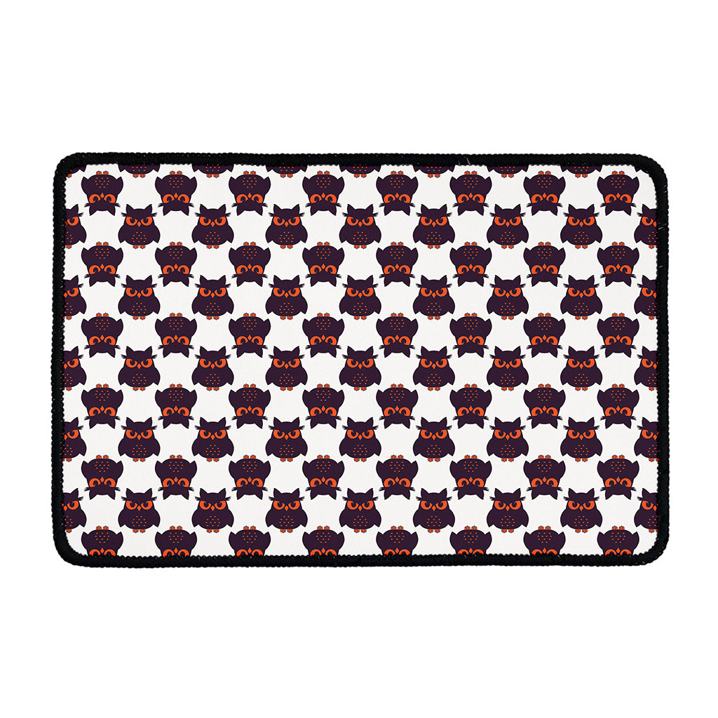 Halloween Owl Pattern Print Kitchen Mat