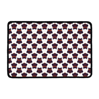 Halloween Owl Pattern Print Kitchen Mat