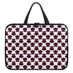 Halloween Owl Pattern Print Laptop Sleeve With Handle