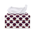Halloween Owl Pattern Print Leather Tissue Box Cover