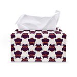 Halloween Owl Pattern Print Leather Tissue Box Cover