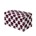 Halloween Owl Pattern Print Leather Tissue Box Cover