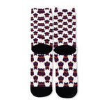 Halloween Owl Pattern Print Long Socks