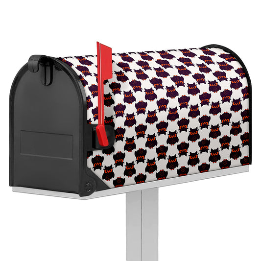 Halloween Owl Pattern Print Mailbox Cover