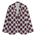 Halloween Owl Pattern Print Men's Cotton Blazer