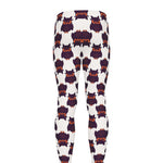 Halloween Owl Pattern Print Men's leggings