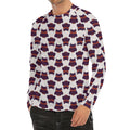 Halloween Owl Pattern Print Men's Long Sleeve Rash Guard