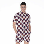 Halloween Owl Pattern Print Men's Rompers
