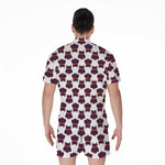 Halloween Owl Pattern Print Men's Rompers