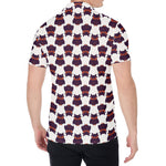 Halloween Owl Pattern Print Men's Shirt