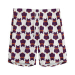 Halloween Owl Pattern Print Men's Sports Shorts