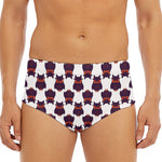 Halloween Owl Pattern Print Men's Triangle Swim Briefs