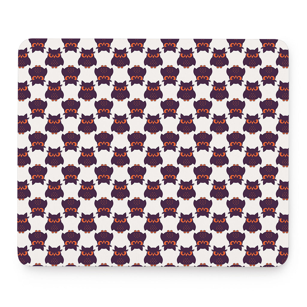 Halloween Owl Pattern Print Mouse Pad