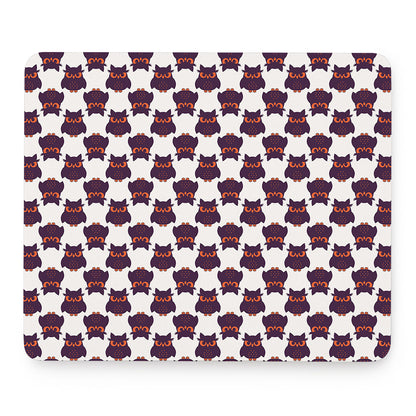 Halloween Owl Pattern Print Mouse Pad