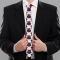 Halloween Owl Pattern Print Necktie
