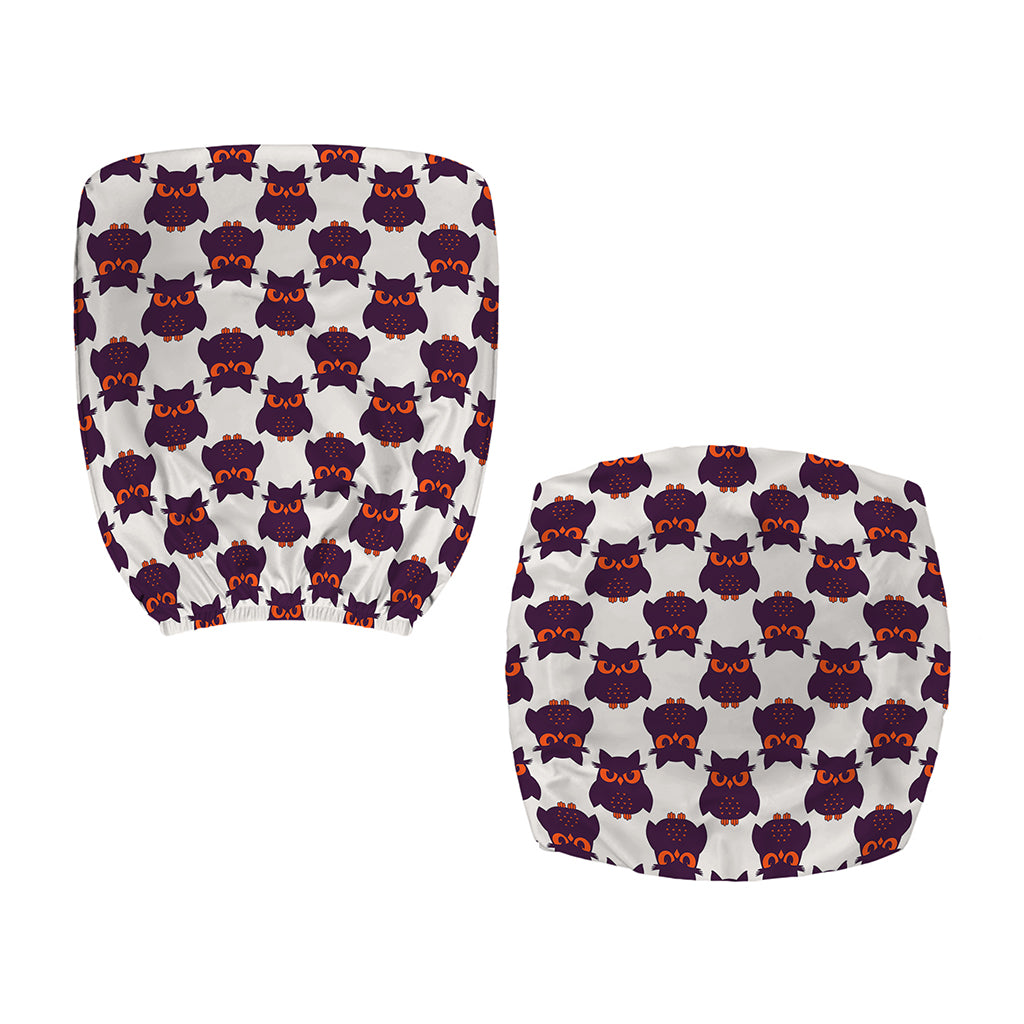 Halloween Owl Pattern Print Office Chair Cover
