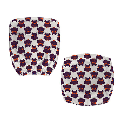 Halloween Owl Pattern Print Office Chair Cover