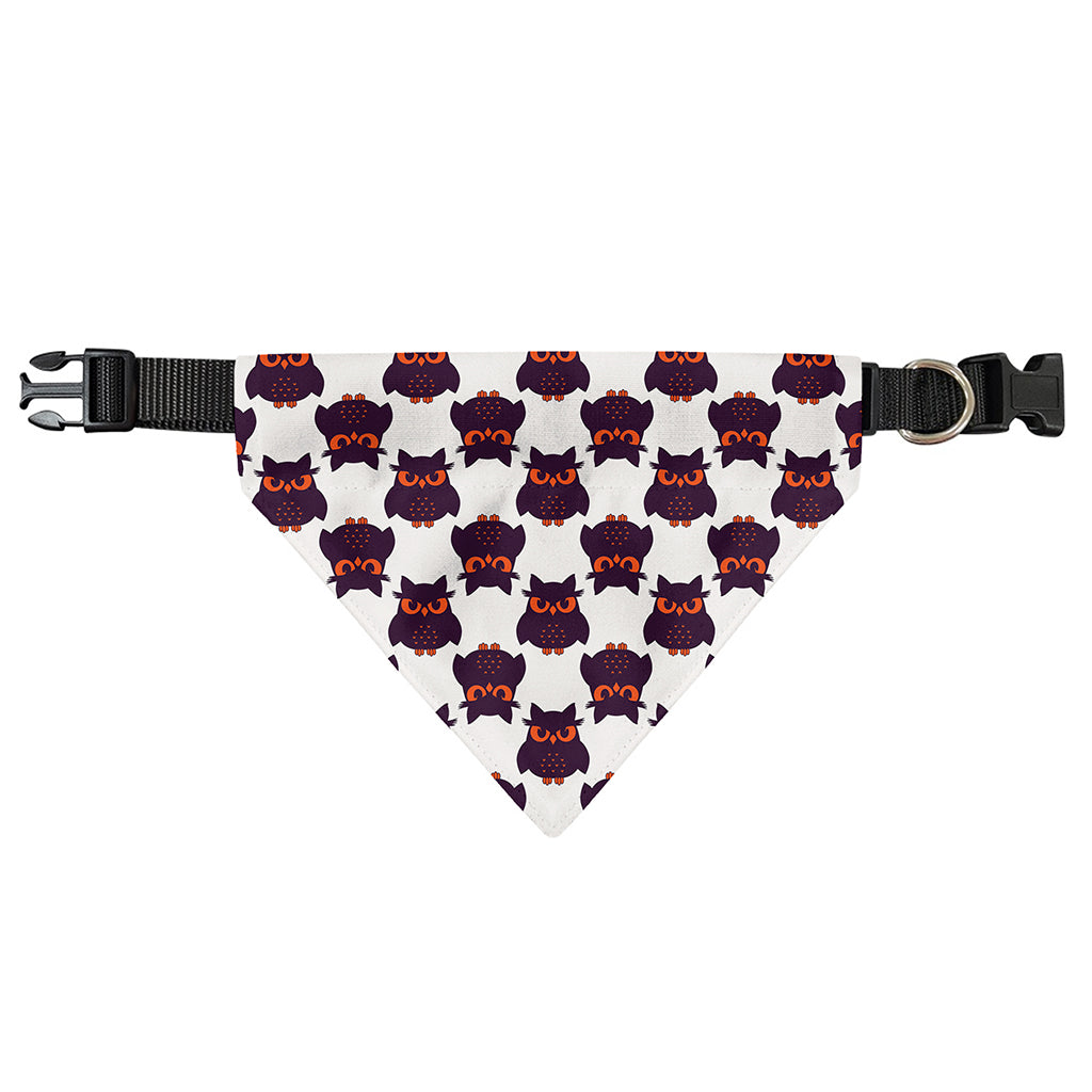 Halloween Owl Pattern Print Over The Collar Dog Bandana