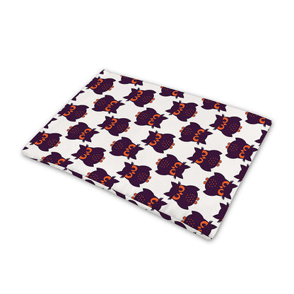 Halloween Owl Pattern Print Pet Cooling Mat Cover