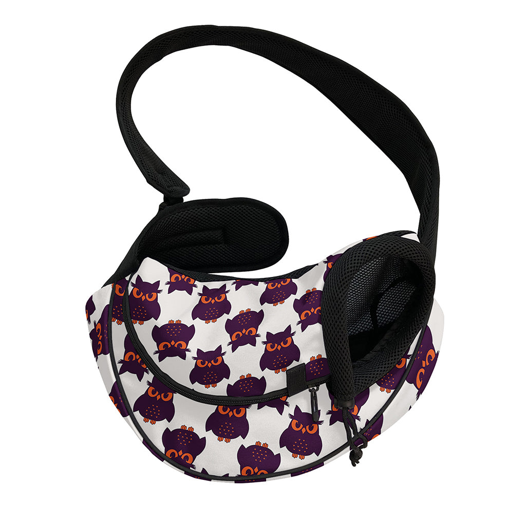 Halloween Owl Pattern Print Pet Sling Carrier