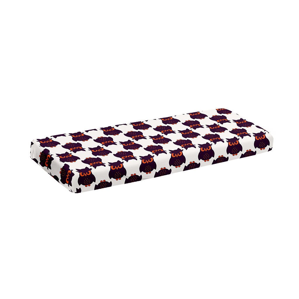 Halloween Owl Pattern Print Piano Keyboard Cover