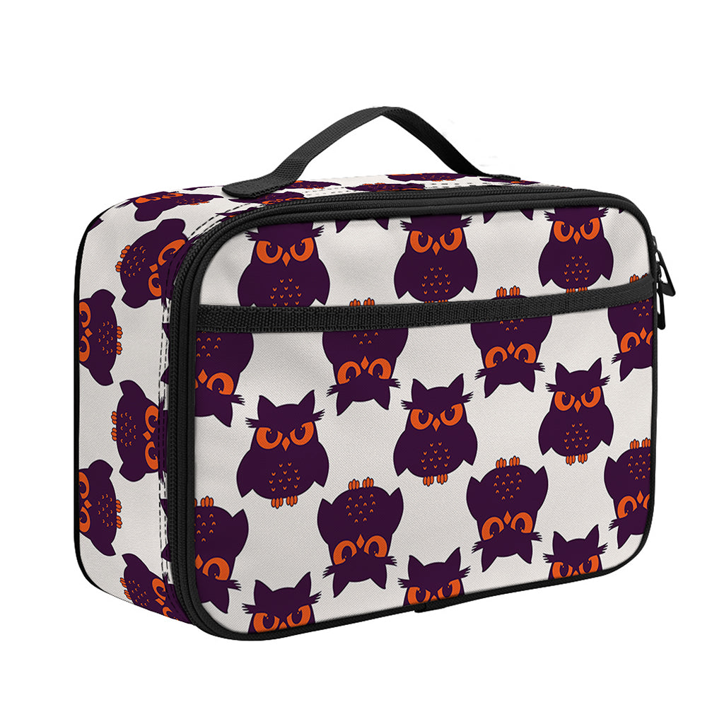 Halloween Owl Pattern Print Portable Lunch Bag