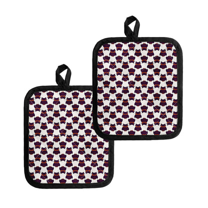 Halloween Owl Pattern Print Pot Holders