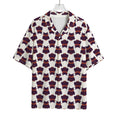 Halloween Owl Pattern Print Rayon Hawaiian Shirt