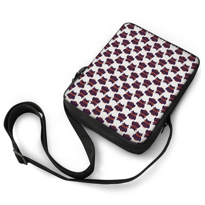 Halloween Owl Pattern Print Rectangular Crossbody Bag