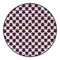 Halloween Owl Pattern Print Round Floor Mat