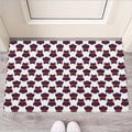 Halloween Owl Pattern Print Rubber Doormat