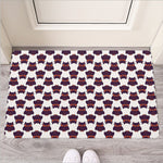 Halloween Owl Pattern Print Rubber Doormat