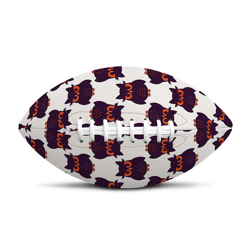 Halloween Owl Pattern Print Rugby Ball