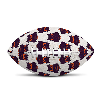 Halloween Owl Pattern Print Rugby Ball