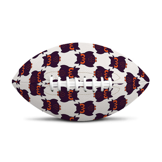 Halloween Owl Pattern Print Rugby Ball
